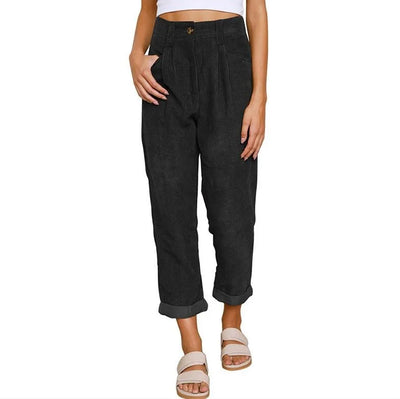 Clara™ | Retro Corduroy High-Waisted Pants